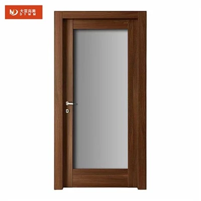 Pintu Kaca Kusen Kayu Untuk Kamar Mandi